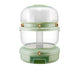 Grains Storage Box Rotatable Sealed Divided Button Rice Storage Tank for Kitchen Home Light Green