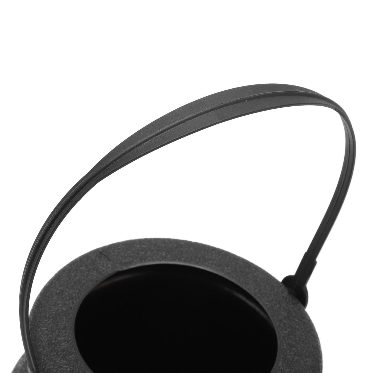 Candy Bucket Plastic Black Portable Cauldron Kettle Halloween Party Decoration with Handle for Kids