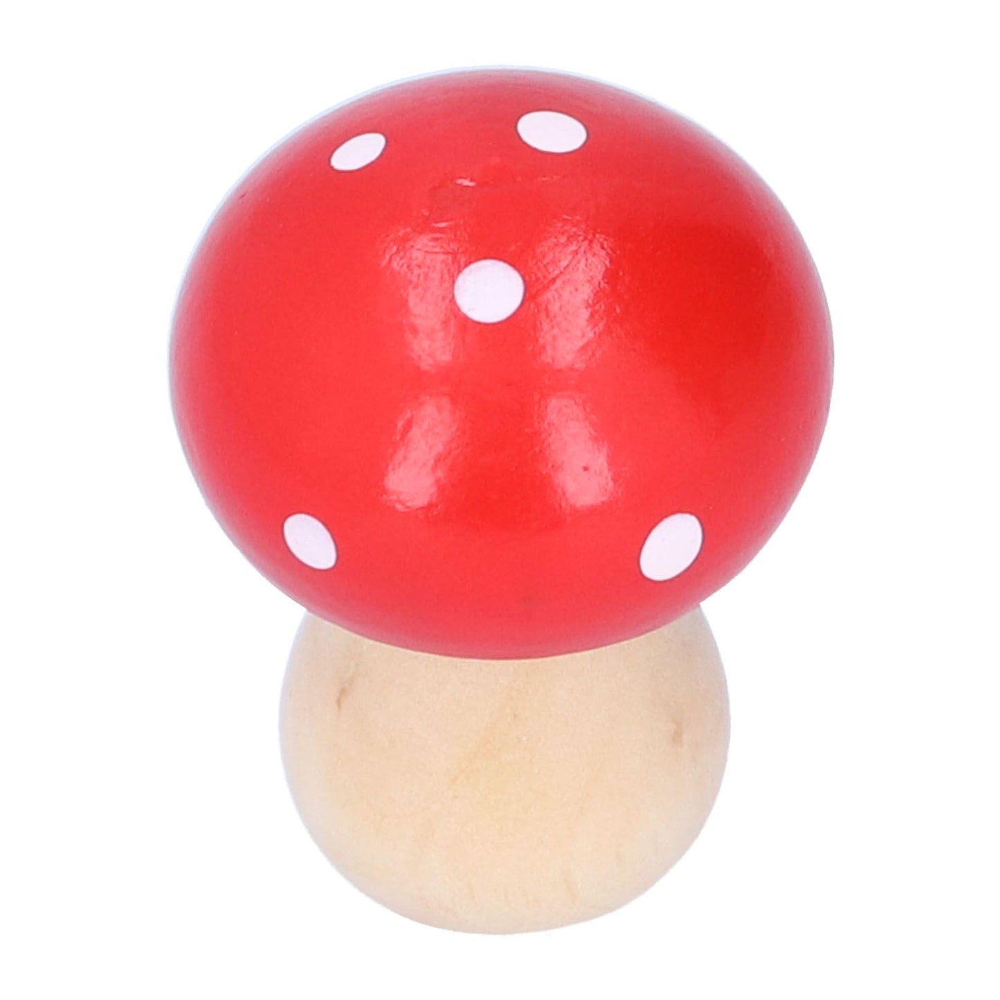 3Pcs/Set Mushroom Crafts Innovative Cute Wooden Ornaments Home Office Desktop DecorationRed