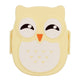Plastic Portable Cartoon Owl Lunch Box Food Safe Microwave Storage Container
