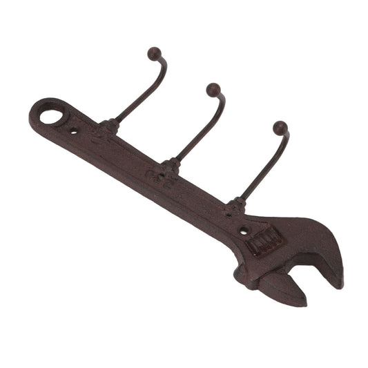 Industrial Style Hook Innovative Wall Decorative Cast Iron Hooks Clothes Hanger Pendant for Bar Entryway Wrench Shape 24x10.5x4.5cm