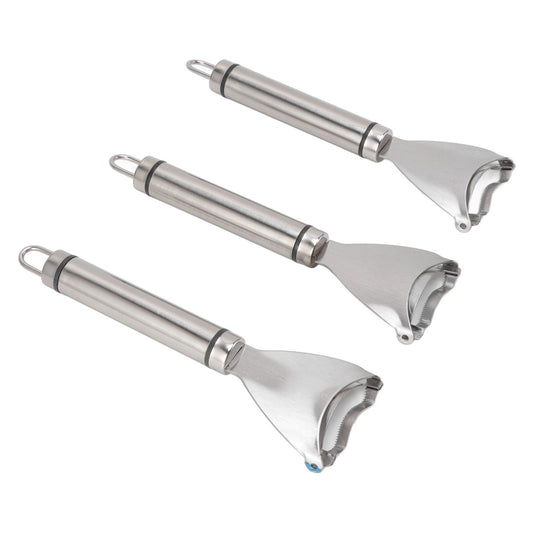 3pcs Stainless Steel Corn Cutter Peeler Safe Quick Clean Comfortable Grip Corn Thresher Planer Cutter for Kitchen