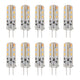 10pcs G4 LED Bulb 1.5W DC12V Warm White 3000K 110LM Bi Pin Light Bulbs LED for Cabinet Lighting Courtyard