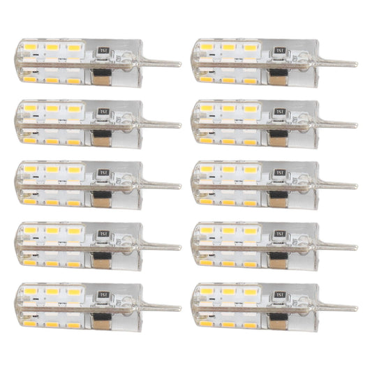 10 Pcs G4 LED Bulbs Bi Pin Base Silicone Warm White 3000K 1.5W AC220V 110LM Landscape Bulbs Replacement