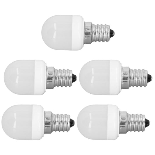 5pcs Light Bulbs E12 Thread Soft Light 1.5W 75LM LED Light Bulbs for Desk Lamp Ceiling Fan Lamp Wall Lamp AC220V Warm Light 6000K