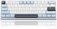 SOLAKAKA SK961 Tri-Mode Wireless RGB Backlit Mechanical Gaming Keyboard,white&blue
