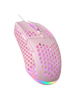SOLAKAKA SM900 Wired Gaming Mouse with Honeycomb Shell,pink