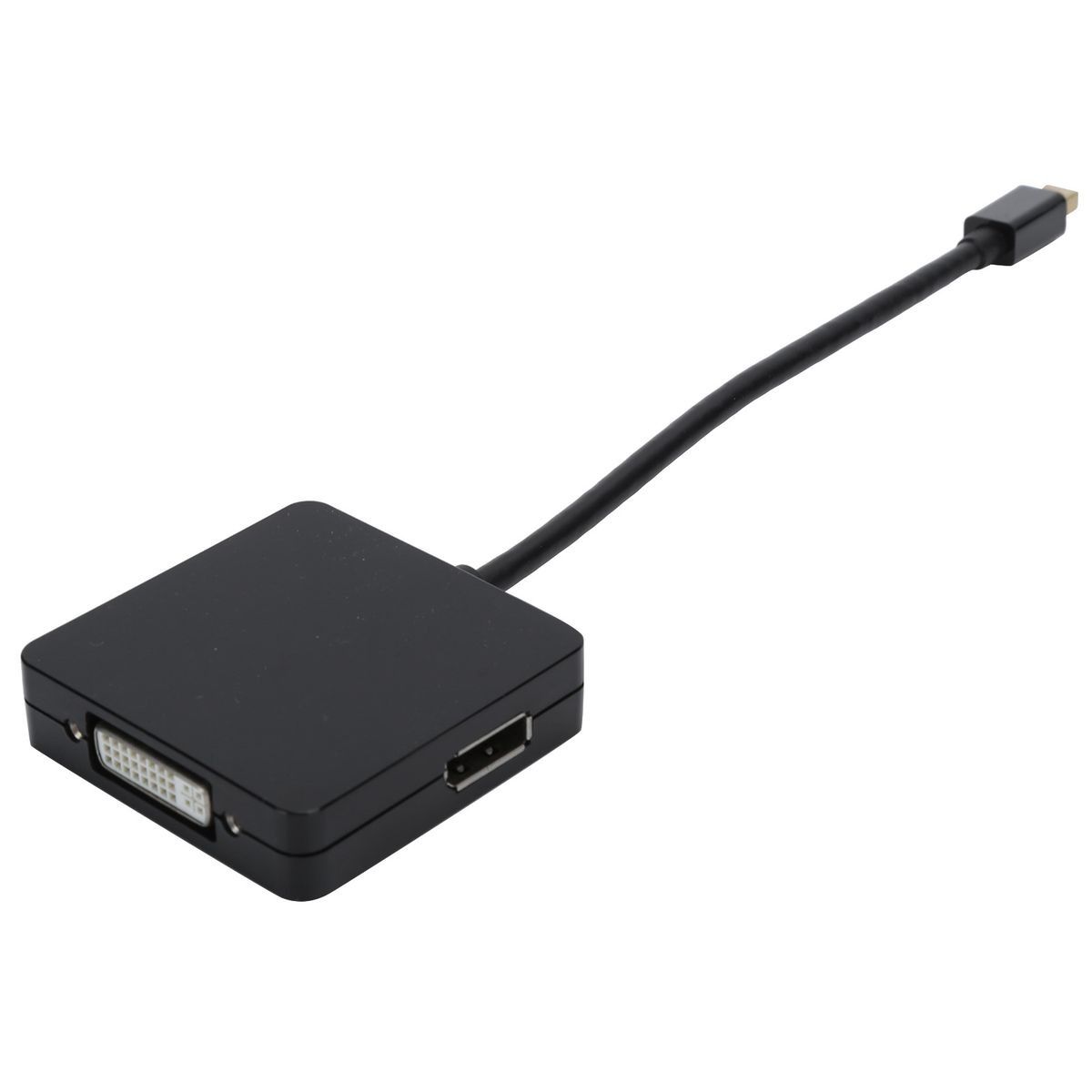 3-in-1 Adapter Mini DP to DP DVI HDMI 1080P High Definition Adapter for Com