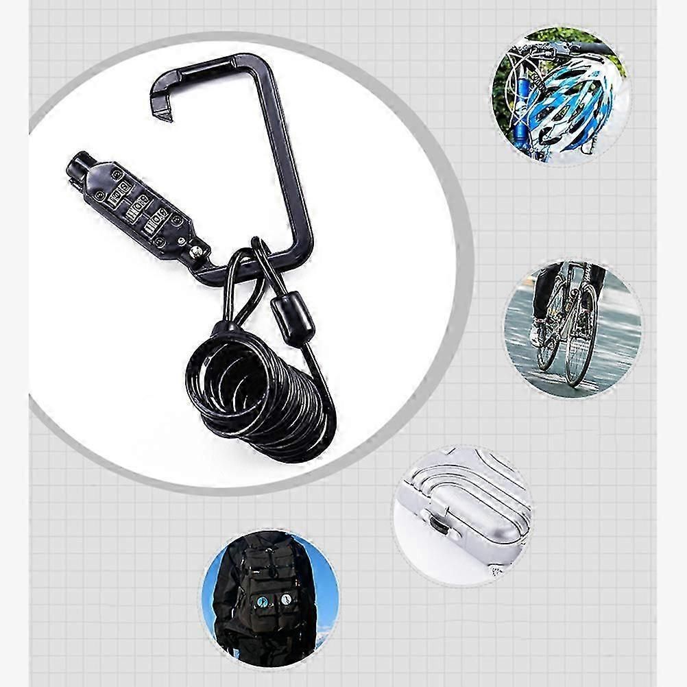 Bike Lock Combination 3 Digit Password Lock 2Pcs for Bicycle Use