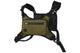 Water Resistant Running Vest Chest Pack Phone Holder for Running Lightweight Training Pack with Reflective Detail - Green
