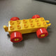 Hongyuan sheng Building Blocks Bus Vehicle 12-hole underbody (yellow)