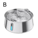 304 Stainless Steel Automatic Pet Water Fountain, 4L Cat Water Dispenser with Transparent Window, Dual Flow Modes, Activated Carbon Filter, Low Noise USB Pump for Indoor Cats and Dogs (B)