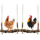 2pcs Chicken Bird Swing,Chicken Perch,Natural Wooden Swing Toys,Wood Stand for Chick,Safe and Relief of Stress,Chicken Coop Accessories