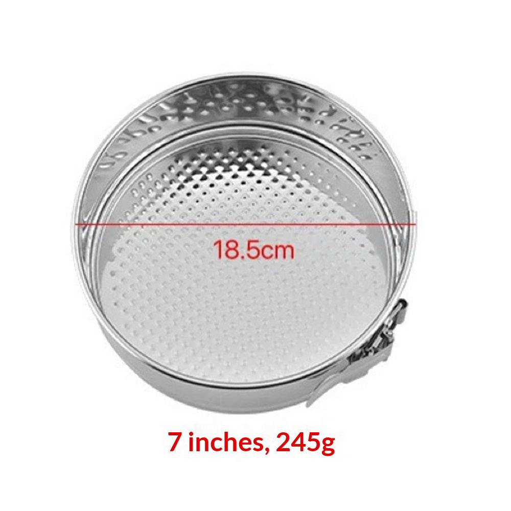 7 Inch Springform Cake Pan, 304 Stainless Steel Springform Pans, Leakproof & Nonstick Cheesecake Pan with Removable Bottom, Round Spring Form Cake Pan For Baking