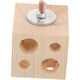 Bird Wooden Block Puzzle Parrot Chicken Foraging Toys, Small Animal Shredding Teething Parakeet Cockatiel Conure Budgie Cage Toys(5.2*5.2*5.2cm)