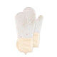 Set of 2 Silicone Oven Mitts Waterproof Shell Oven Mitts for Kitchen for Heat Degrees Washable Kitchen Mittens with Cotton Lining for Cooking Baking Grilling Microwave(Candy White)