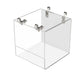 Hanging Bird Bath Cube Bird Bathtub Bath Shower Box Bowl Cage Accessory for Little Bird Canary Budgerigar Parrots Crested Myna Cockatiel Lovebird Parakeet Bath (Small)