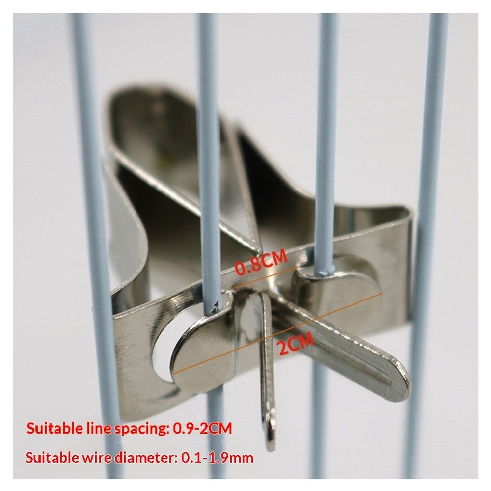 6 pcs Stainless Steel Clips Pet Feeder Bird Food Holder Parrot Cage Supplies Pet Supply Cuttlebone Clamp Clamps Birds Cage Food Clip Parrot Fixed Birdcage Fruit Fork