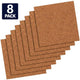 Quartet Cork Tiles, Bulletin Board Cork Panels 12" x 12", Self-Adhesive Corkboards for Wall Pin Board , 8 Pack