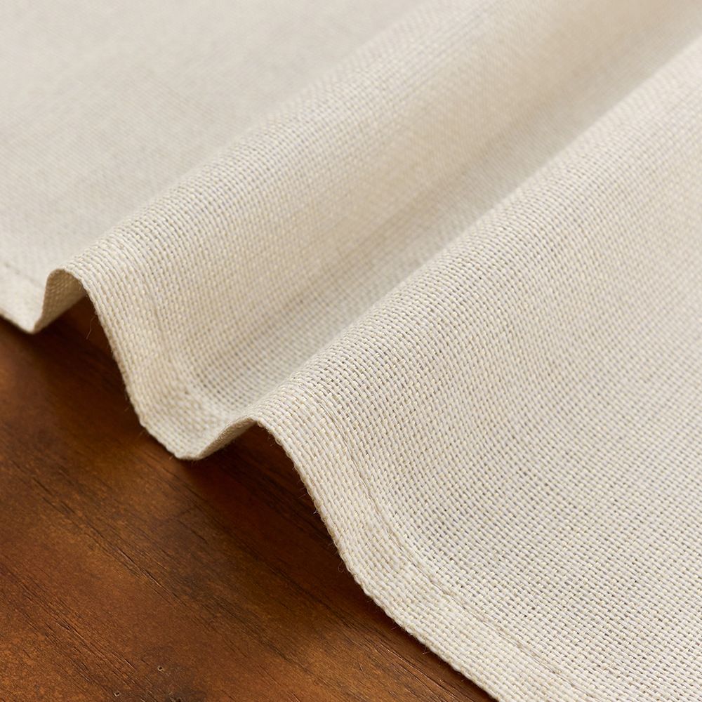 Tablecloth linen cotton linen Independence Day Halloween Christmas Thanksgiving dining table coffee table decorative cloth (30x180cm beige)