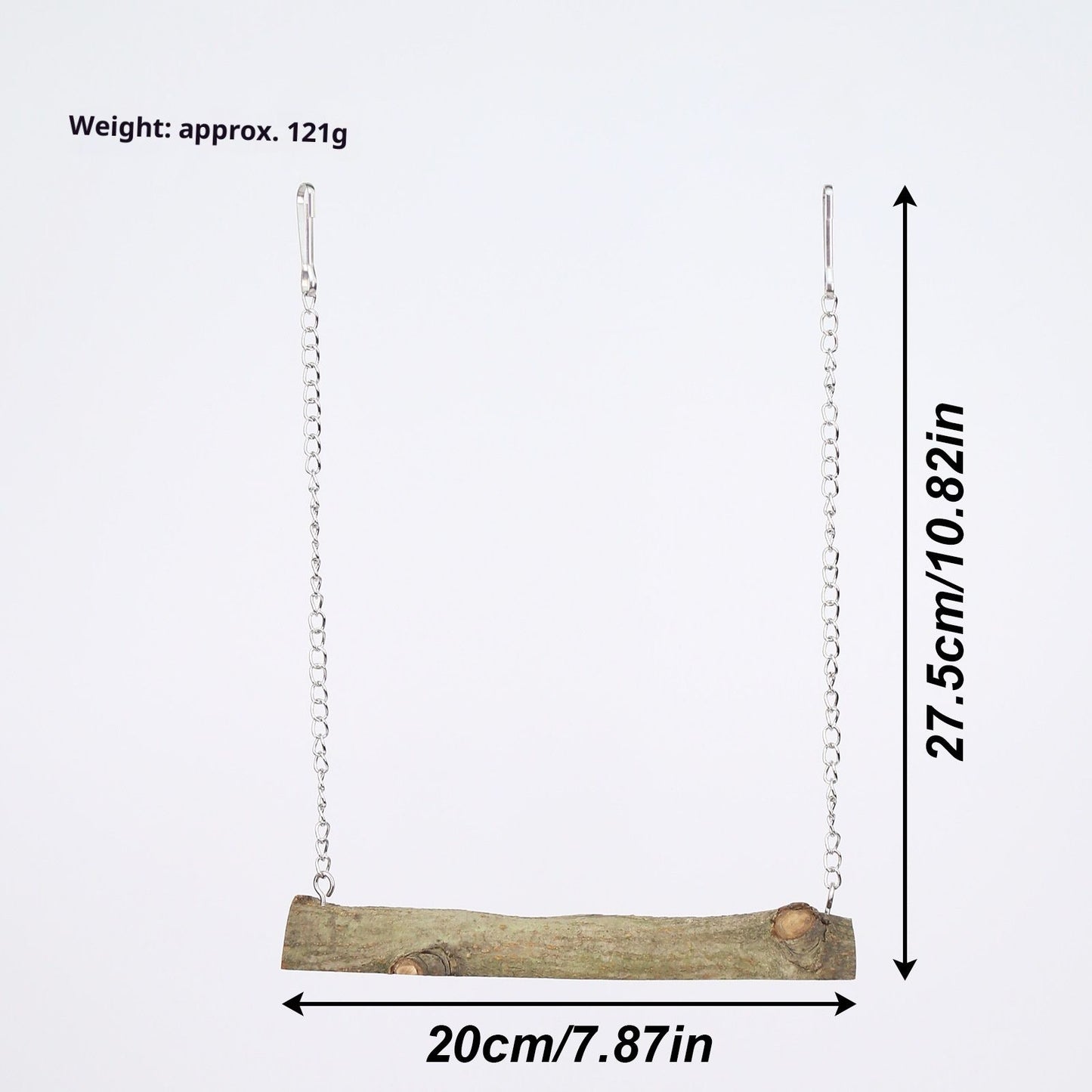 Pet bird swing, parrot cage toy, long tailed parrot, natural wooden swing toy, cockatoo, love bird, canary, small macaw