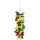 Bird Block Knots Tearing Toy- Multicolored Natural Wooden Parrot Chewing Toy Suggested for Macaws cokatoos, Grey and a Variety of Parrots