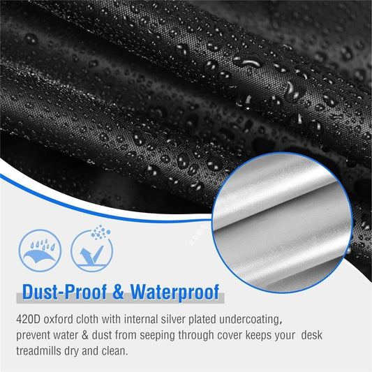 Under Desk Treadmill Cover Walking Pad Cover Waterproof Protective Dust-Proof for Home Walking Treadmill Indoor Office Under Desk Running Machine(49*23*6in)