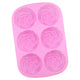 6-Cavity Silicone Flowers Shaped Mold, Set of 3PCS Non Stick Silicone Jumbo Rose Mold for Candy Chocolate Jelly, Ice Cube – Roses