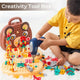 Creative Tool Box - Creative Mosaic Toy with Electric Drill Screw Tool Set, 3D Creativity Kit Toy for Kids Ages 3-12 Years Old