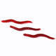 100Pieces Fake Earthworm Plastic Lifelike Worm Soft Stretchy Rubber Earthworms Trick Toy for Halloween April Fool's Day Party