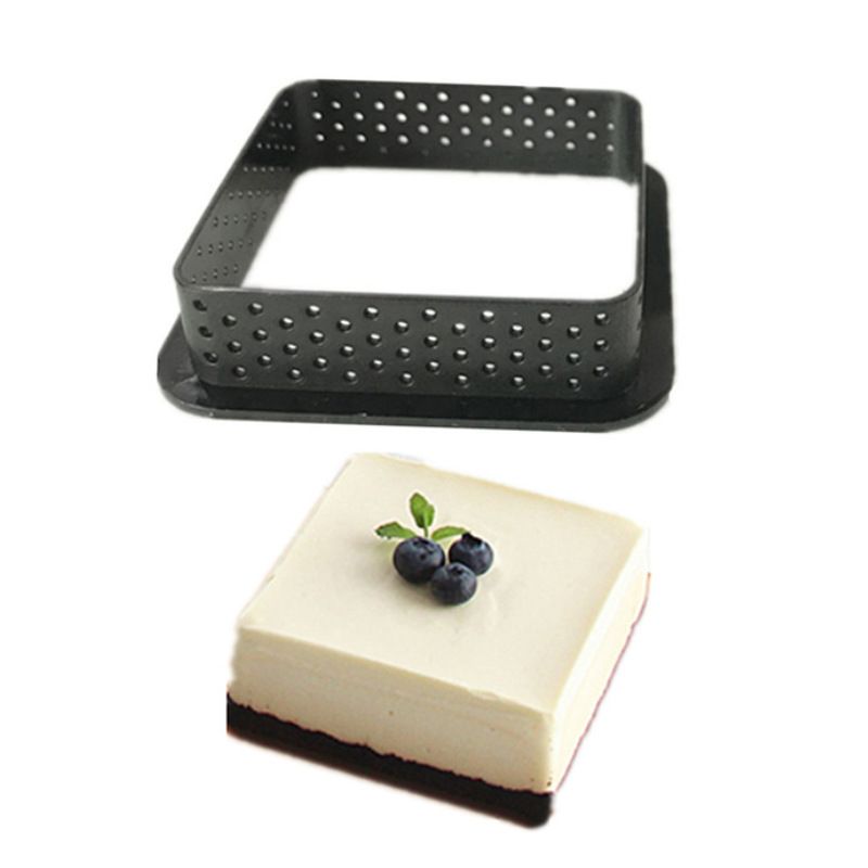 Oval Tart Ring Pastry Mold 5PCS,Perforated Tart Ring,Baking Supplied,French Dessert,Mousse Cake Mold