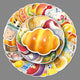 Food Stickers, 50Pcs Cute Fast Food Stickers Chips Hamburger Stickers Yummy Aesthetic Waterproof Stickers for Kids Teens Stickers