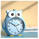 Creative Children's Alarm Clock, Cute Cartoon Bell Portable High-Volume Rechargeable Alarm Clock with Night Light,