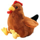 Lifelike Rooster Stuffed Toy Chubby Hen Chicken Plush Pillow Realistic Sitting Mother Hen Stuff Doll Easter