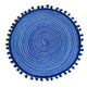 Textured Placemats 15 Inches Round, Set of 4 – Modern Traycloth Table Mats for Home, Dining Room Décor, Banquets, Indoor