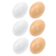 6pcs Easter Wooden Chicken Wooden Easter Eggs DIY Wooden Eggs Wooden Easter Egg Painting Kit Handmade Crafts Toys