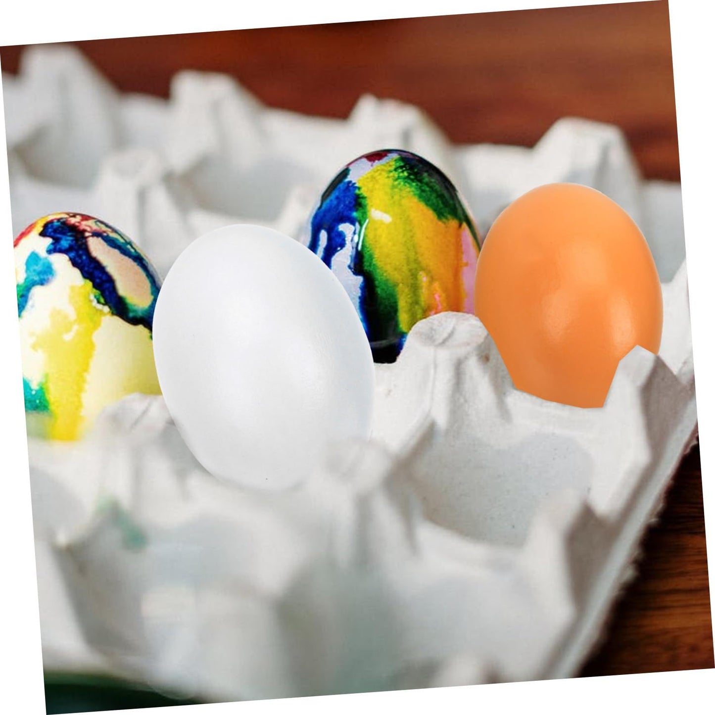 6pcs Easter Wooden Chicken Wooden Easter Eggs DIY Wooden Eggs Wooden Easter Egg Painting Kit Handmade Crafts Toys