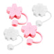 4Pcs drinks girl top cover Glass accessories sucker Dust plug protector hawaii Cartoon cap summer skull straw supplies Cute