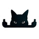 Black Cat Decor Ornament - Funny Cat Wall Art Figurine - Perfect Black Cat Gifts for Desk Display - Artistic Cat Gift and Black
