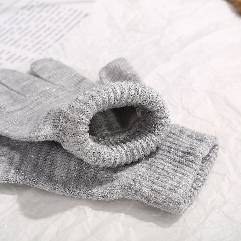 2pairs Accessories Kids Gloves Magic Knit Gloves for Girls/Boys Solid Colors-Kids Winter Warm Stretchy Knitted Magic Gloves