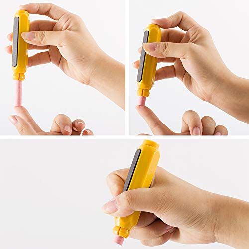 Blackboard Adjustable Chalk Clip Set, Chalk Holder Magnetic Chalk Set Rod Teacher Writing Extender Chalk Set Large 4 Colors