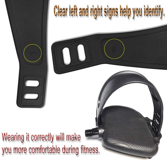 2pcs, Heavy Duty Adjustable Length Universal Pedal Strap Fits Most Bike Pedals Exercise Bike Bicycle Cycle for Home or Gym
