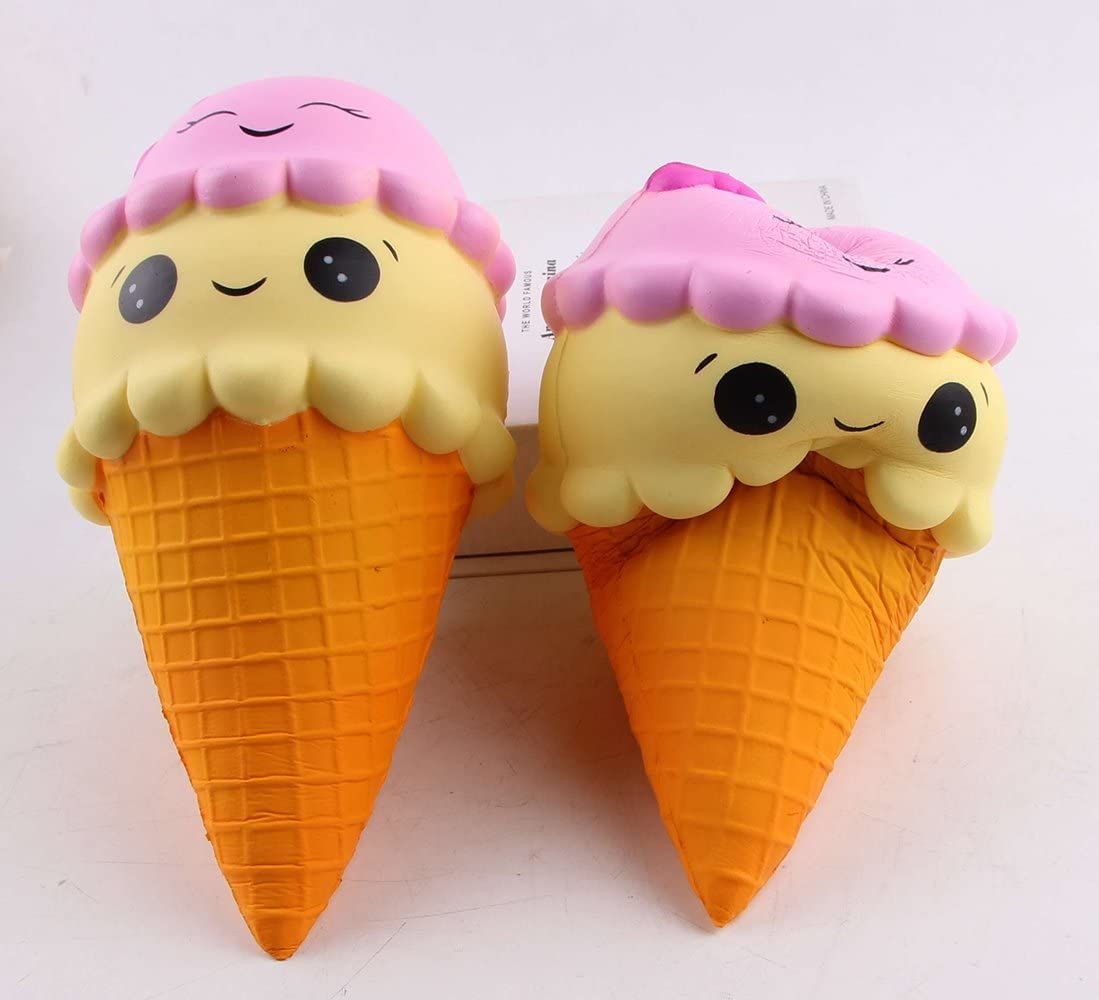 6 Inches Squishies Jumbo Slow Rising Cute Squishies Ice Cream Cone Cake Scented of Decompression Toys Stress Relief Kid's Toys