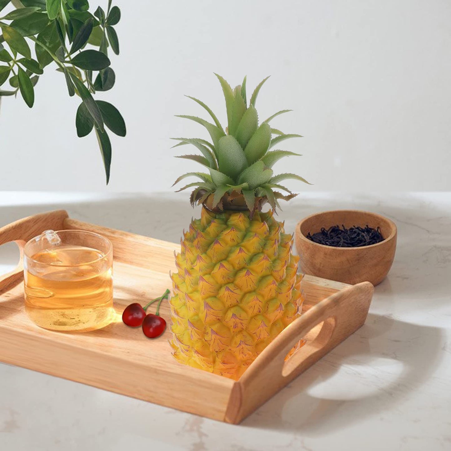 Artificial Pineapple, Realistic Artificial Fruit Fake Pineapple for Home Cabinet Table Party Decoratio