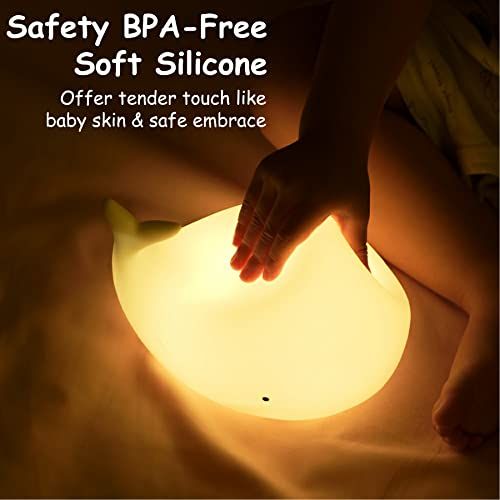 Silicone Nursery Night Light Beach Room Decor Desk Lamp Toys,Bedroom Decorations Gifts for Toddlers,Girls And Boys ,Baby,Kids