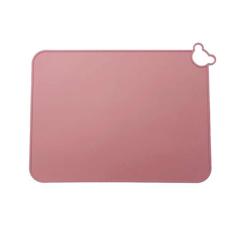 5PC Silicone Placemats for Baby Kids, Food Grade Non-Slip Eating Table Mats Portable Toddler Placemats for Dining Table