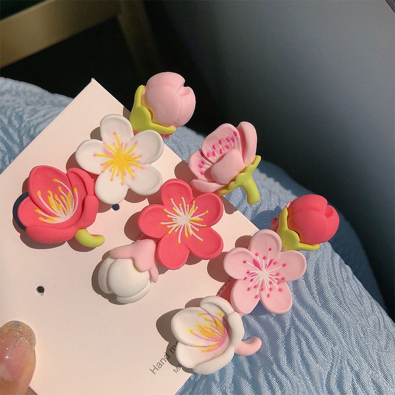 3PCS Cute Hair Clips Fashion Girls Hair Accessories Flower Lovely Barrettes Set Non-slip Metal Snap Pins for Girls Kids