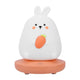 Cute Carrot Rabbit LED Baby Night Light Silicone Children's Night Light Rabbit Children's Room Adjustable Night Light