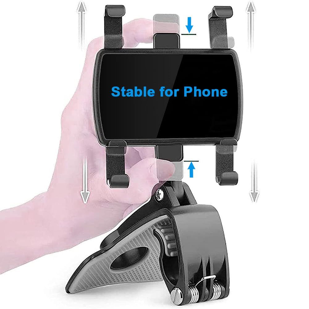 Car Dashboard Phone Holder, Snap-on Navigation Mount, Multi-Functional Automobile Interior Supplies, for Most Cars