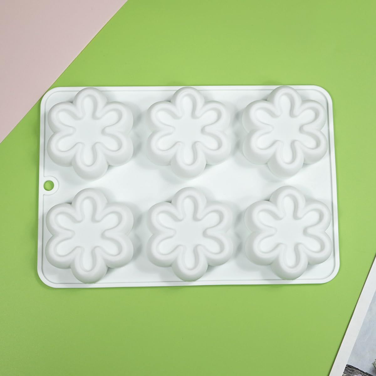 Flower Shape Chocolate Candy Molds Silicone Baking Mold Ice Cube Tray-Wedding Festival,Parties and DIY Crafts Pudding